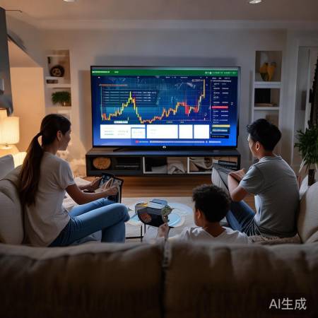 金融机构电视屏，轻松管理家金融