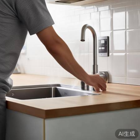 关闭热水器电源，确保安全。