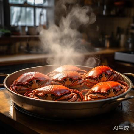 煮熟螃蟹室温凉，缓放冰箱保新鲜