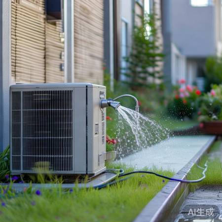 空调外机易维护,近水龙头,便维