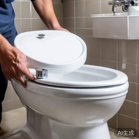 安装马桶盖，拧紧螺丝防松动