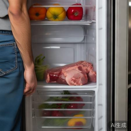 冰箱生肉要定期检查，异常及时丢