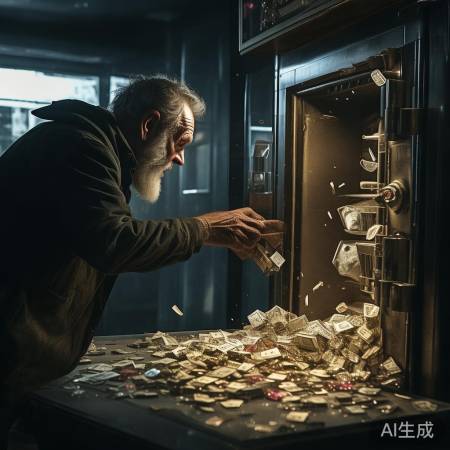 老张盗银行珠宝，轰动一时。