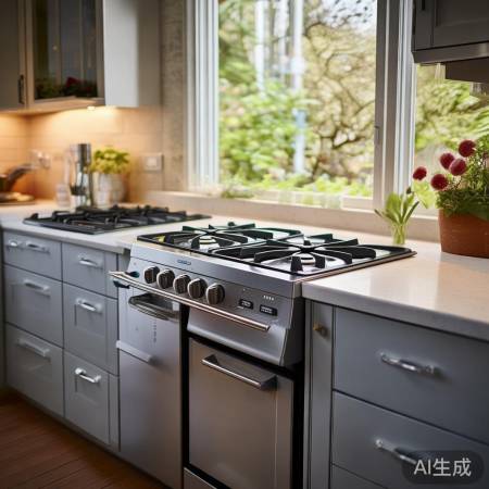 燃气灶角落放，做饭不费劲。