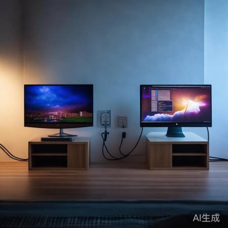 电脑电视同插座，干扰风险高，分