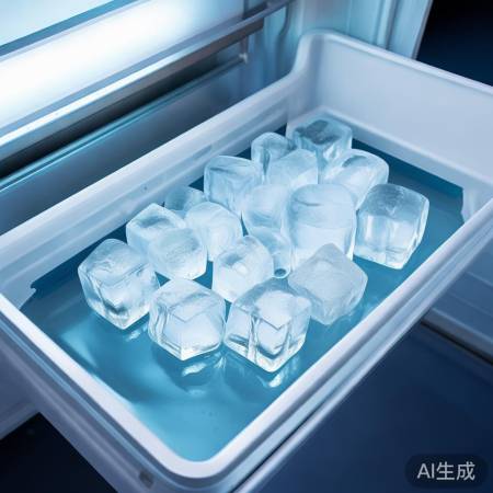 冰块密度大，冷冻食物多且慢融。