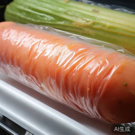 保鲜膜严封山药，冰箱冷藏35天