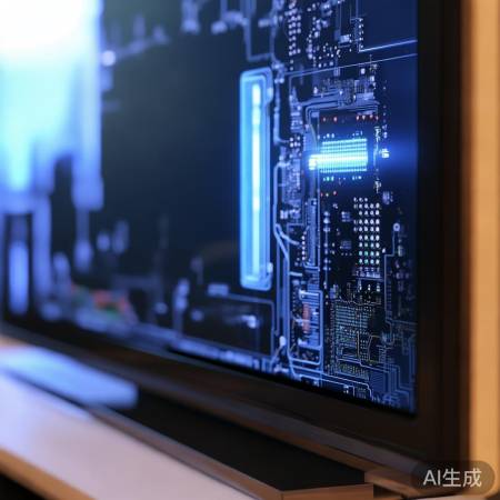 电源芯片故障，电视待机亮屏。