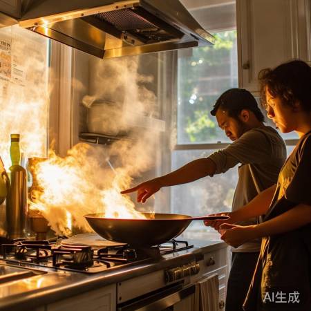 高温季，油烟重，勤洗油烟机，保