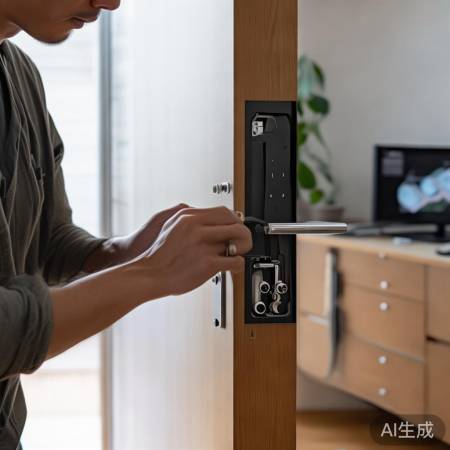 智能锁安装,专业操作,接口连接