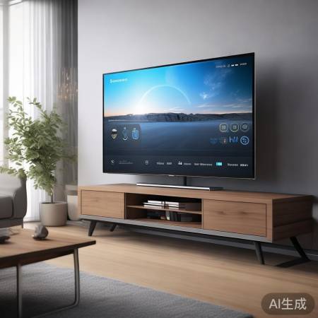 三洋智能电视语音控，落地架享舒