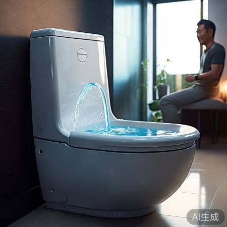 智能马桶自动进水，如厕更轻松