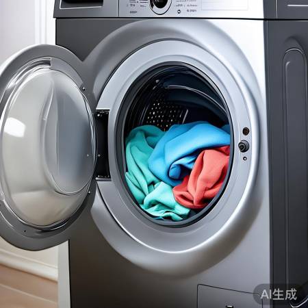 洗衣脱水,选转速,重衣物低速。