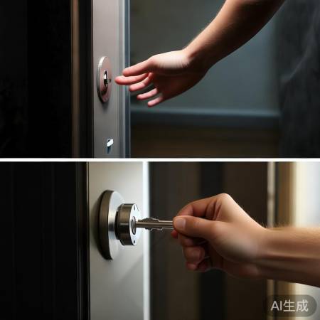 机械钥匙解锁指纹锁便捷入门