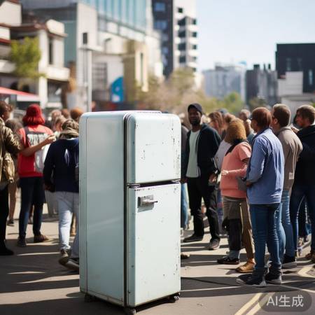 旧冰箱新用途，环保助人两不误。