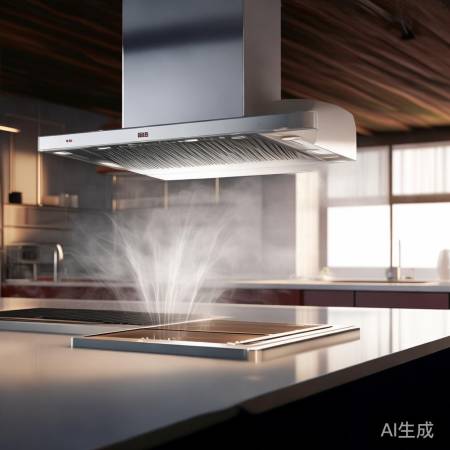 百得油烟机：双涡轮强抽，静音风
