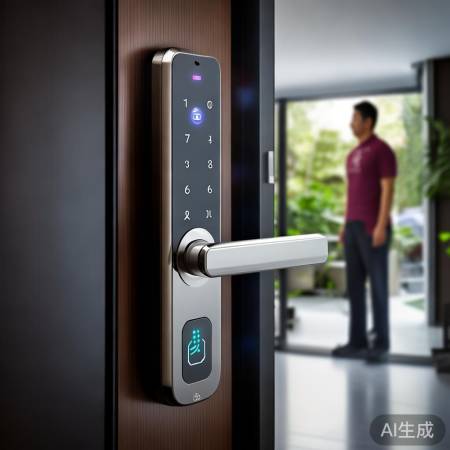智能锁安全可靠，实时监控安心多
