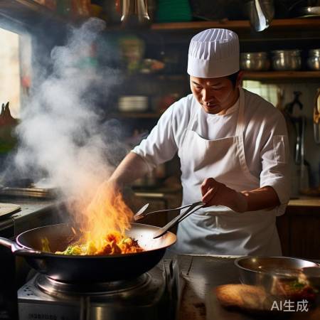 听声调节火候，火候适中声清脆