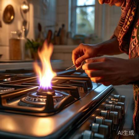 燃气灶故障自查：清燃烧器，调风