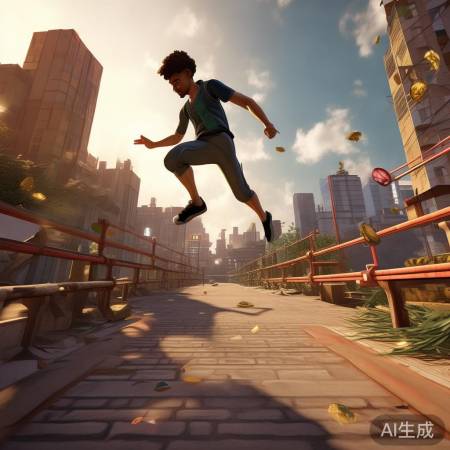 跑酷挑战，跳跃收集，闯关达人。