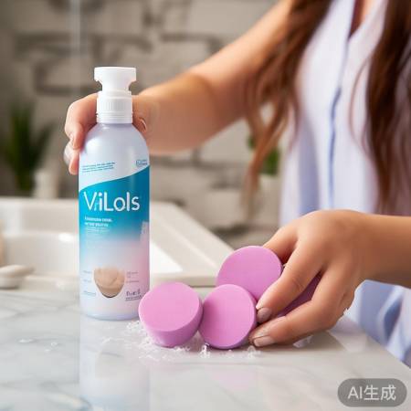 威露士空调清洗剂，洗美妆蛋不伤