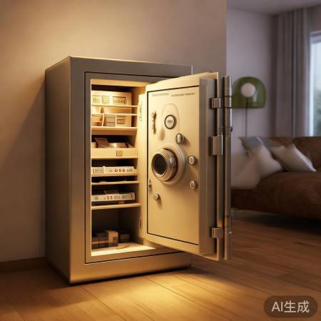 经纬保险柜，小巧实用，分类收纳