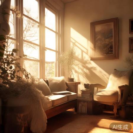 “阳光充足角落自然光拍摄”