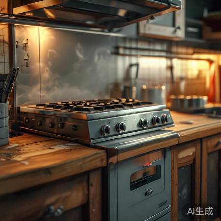 分开灶：安装麻烦，油烟排放不集