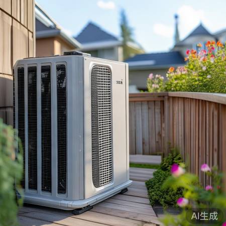空气能热泵，小巧易安装，自洁省
