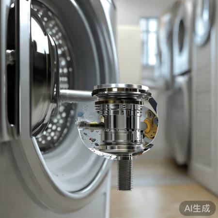 洗衣机进水阀故障，检查堵塞。