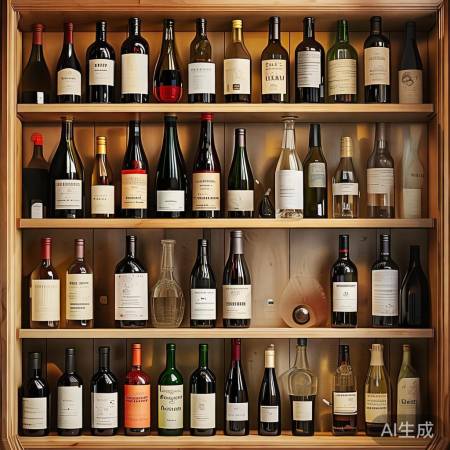 酒柜整理,标签外,分类有秩,间