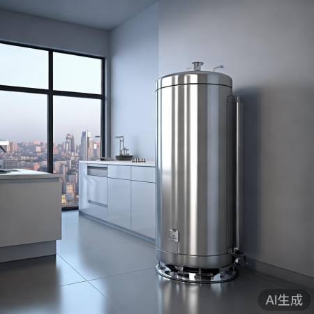 高层供水不稳，大储水罐保热水。