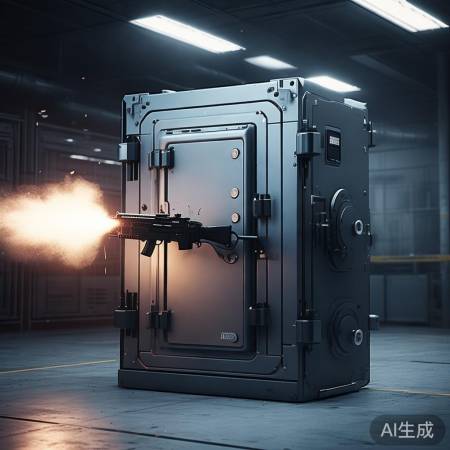 新型防弹保险柜，抗AK47射击