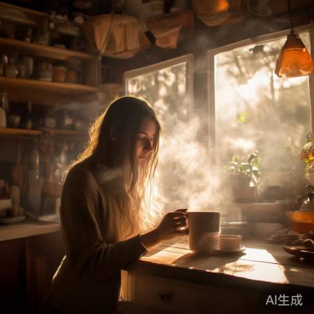 “多喝热水,驱寒补水。”