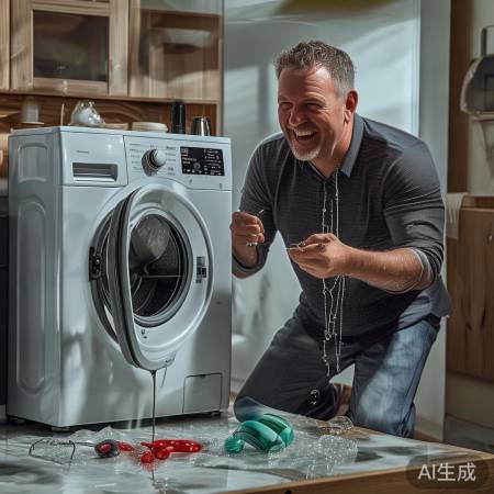 生活小趣事：误塞洗衣机，提醒谨