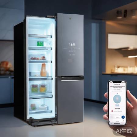 美的冰箱远程控温，智能除霜。