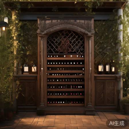 红酒柜室外摆放需遮蔽，藏风聚气