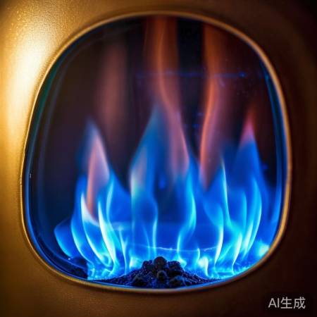 壁挂炉火焰检查：蓝焰正常，黄红