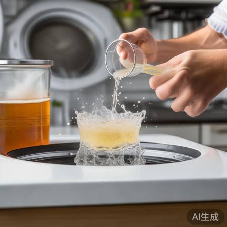 白醋清洗洗衣机，内筒洁净如新。