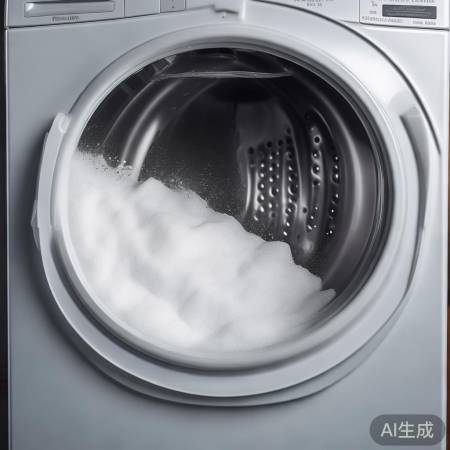 小苏打洗洗衣机，除味去污。