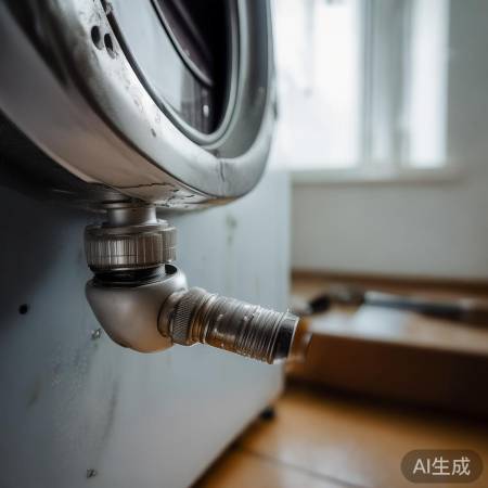 洗衣机接头漏水，原因有三：老化