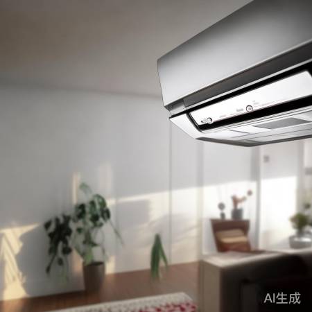 中央空调面板显眼，按钮屏清晰。