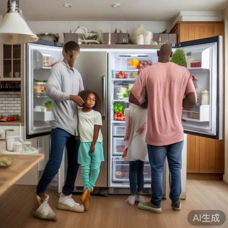 选购冰箱，大小适需，家庭大小定