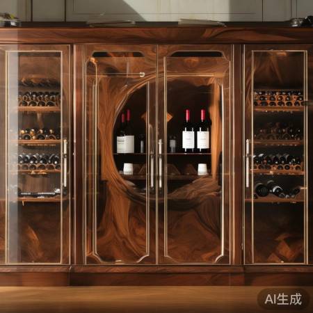 精选橡木胡桃木,中山红酒柜品质