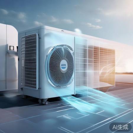 空气能热水器,风扇加热两用型。