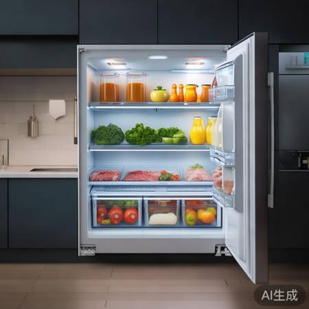 冰箱食材上放易取,下放保鲜佳。