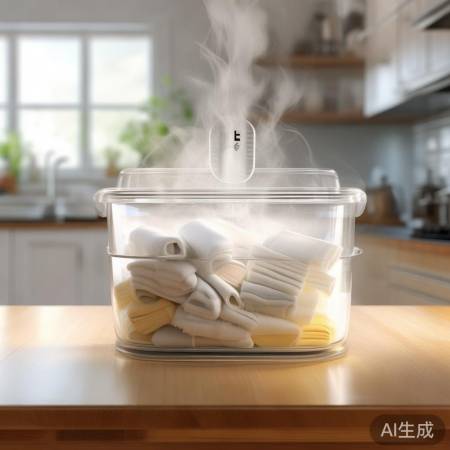 热水消毒毛巾,谨慎操作防损伤