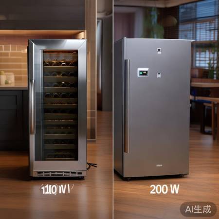 红酒柜功率低于冰箱,能耗更低