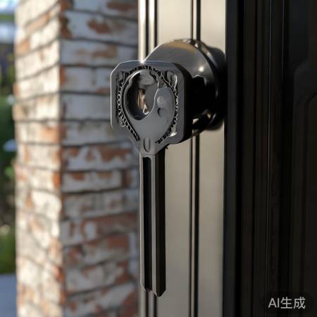 黑色钥匙防盗门,时尚又安全